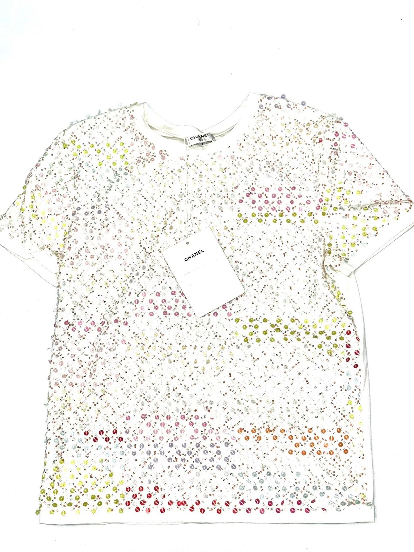 Chanel Chanel Beach Collection Sequin T-Shirt Size S / US 4 / IT 40 - 1 Thumbnail