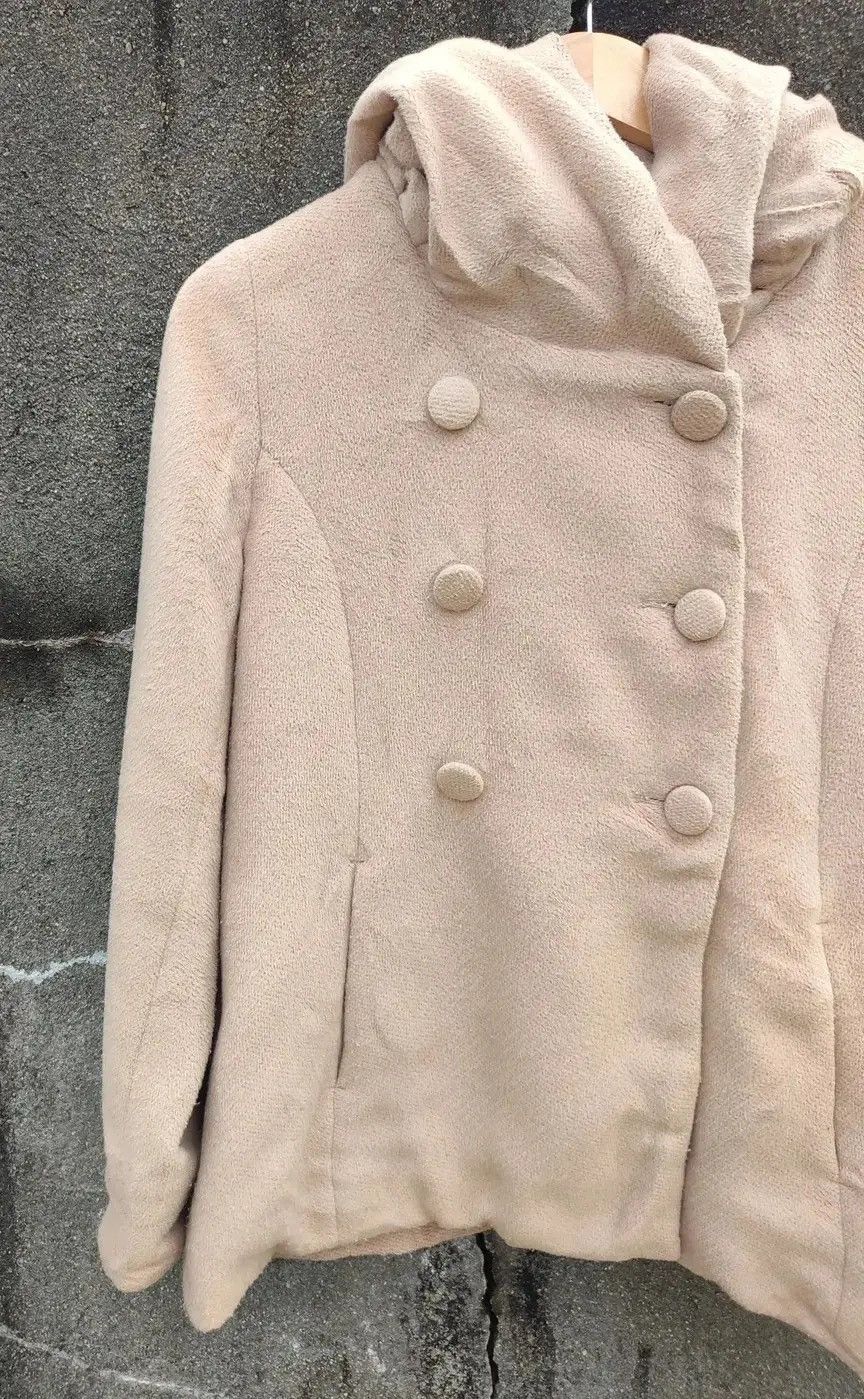 Japanese Brand Military-Inspired Beige Double-Breasted Hooded Coat (Size M) Size M / US 6-8 / IT 42-44 - 6 Thumbnail