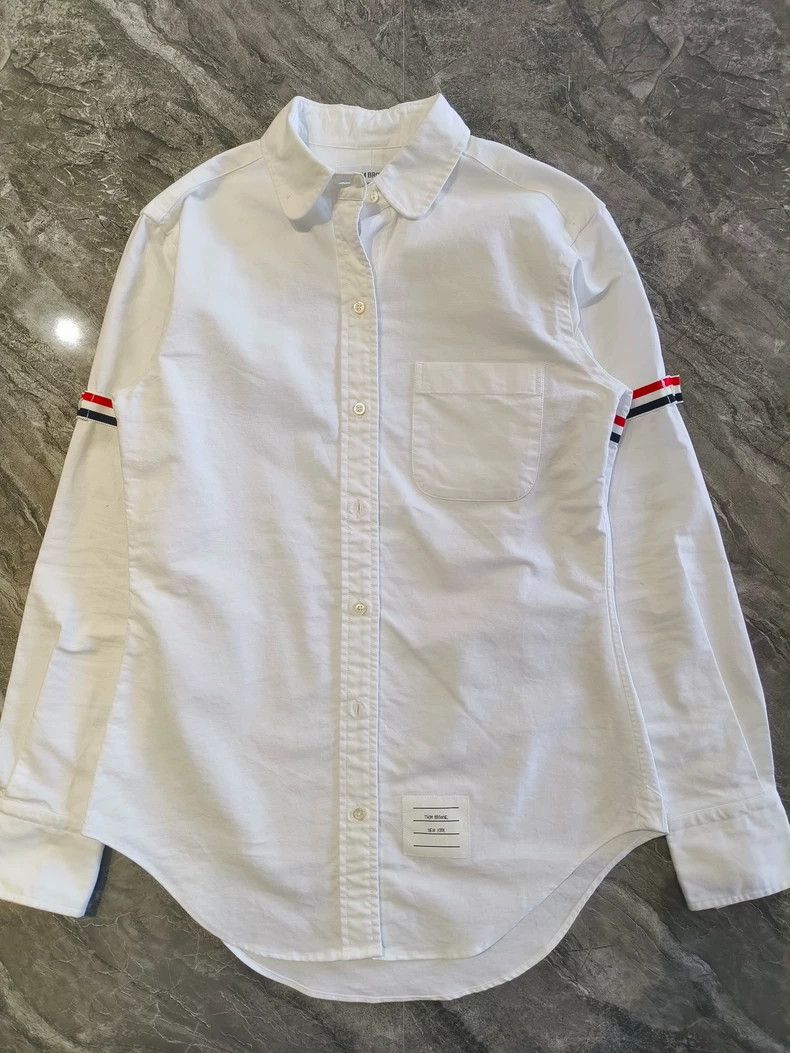 Thom Browne Thom Browne Double-breasted shirt Size US XXS / EU 40 - 1 Thumbnail