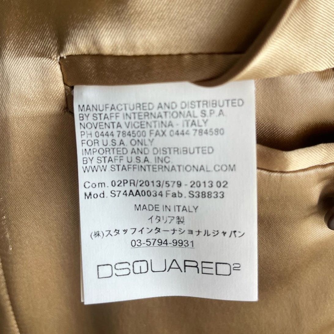 Dsquared2 DSquared 100% Wool Gray 3-button Topcoat Size US M / EU 48-50 / 2 - 7 Thumbnail