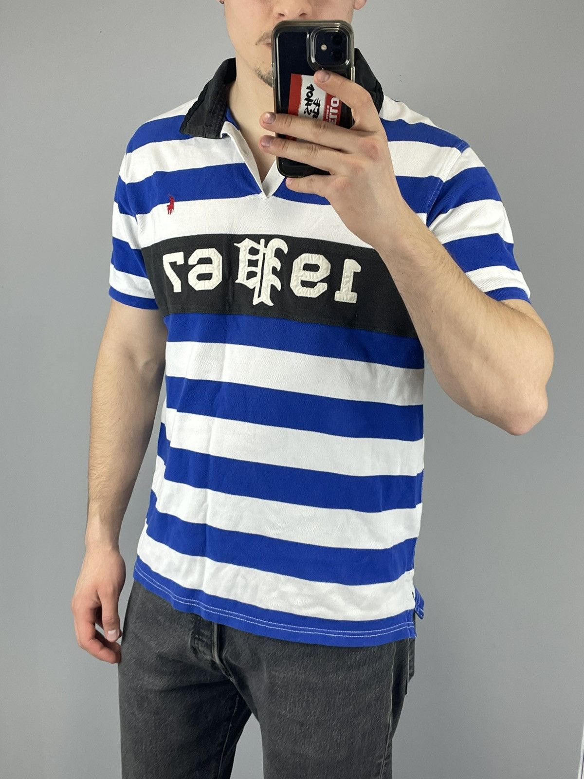 Polo Ralph Lauren × Vintage Polo Ralph Lauren vintage Chief keef style striped white Size US L / EU 52-54 / 3 - 11 Thumbnail