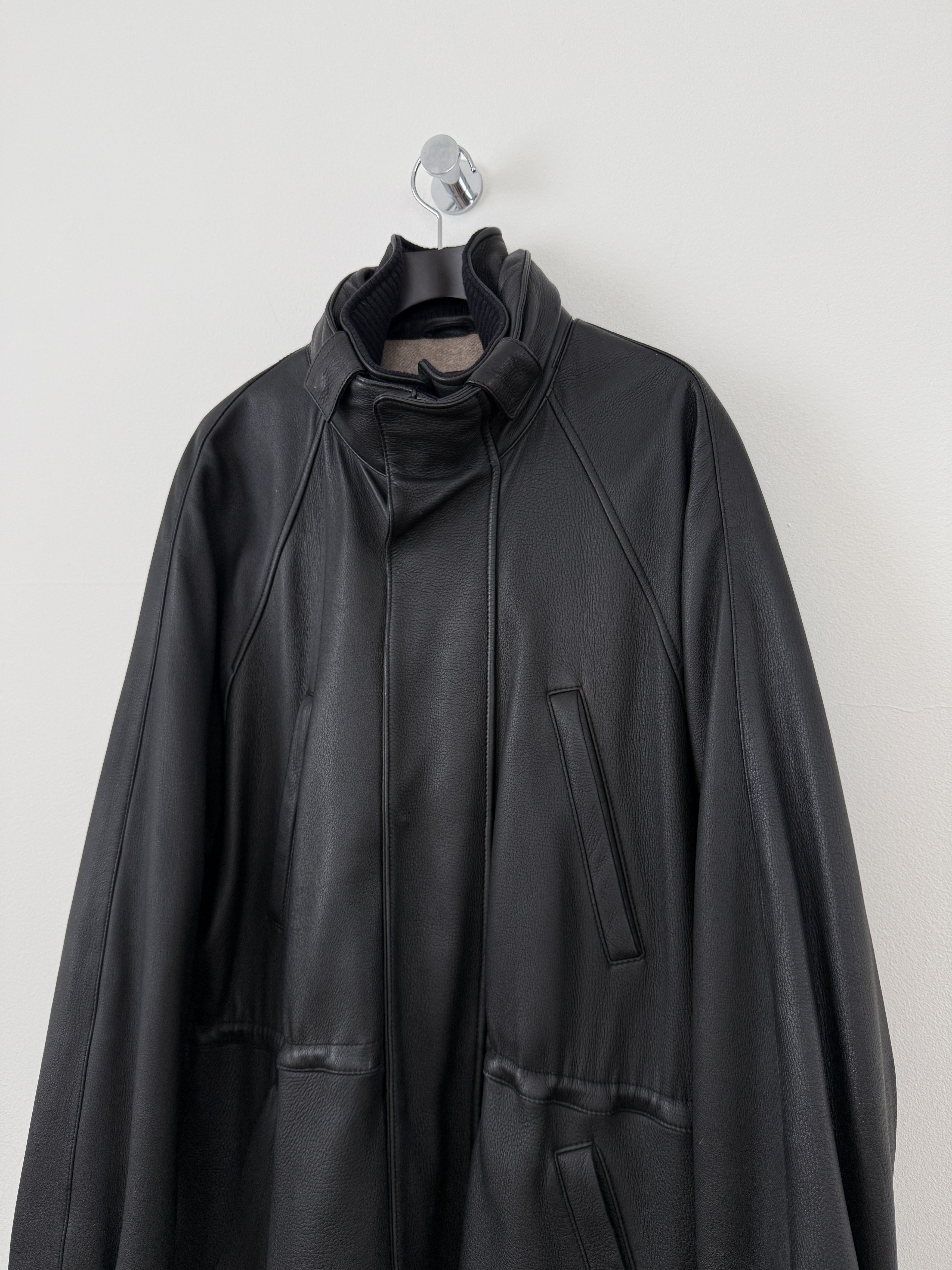 Loro Piana Leather Cashmere Lined Jacket Size US XXL / EU 58 / 5 - 5 Thumbnail