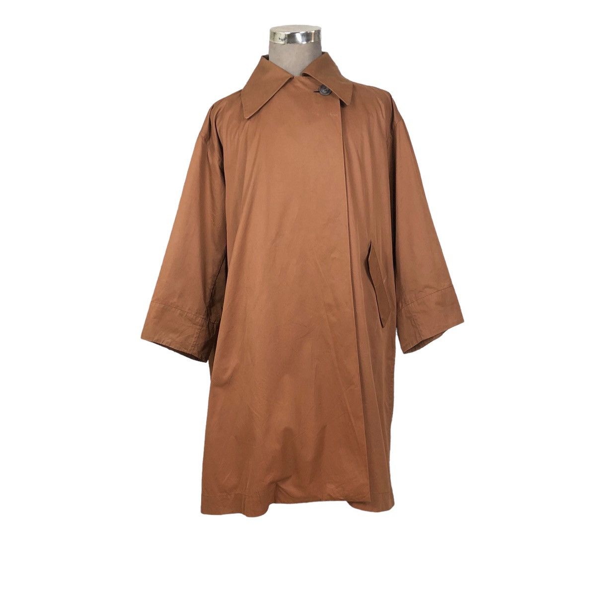 Issey Miyake Vintage 80s Issey Miyake Windcoat Trench Coat Permanente Size US M / EU 48-50 / 2 - 5 Thumbnail
