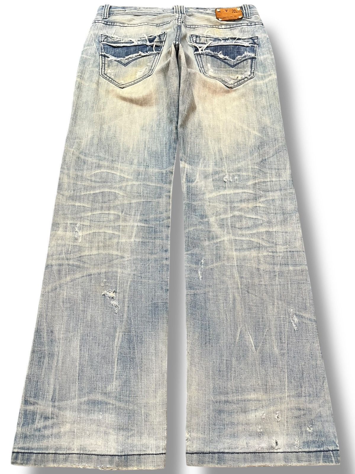 Hysteric Glamour Vintage A.V.H Baggy Skater Mudwash Distressed Denim Size US 33 - 5 Thumbnail