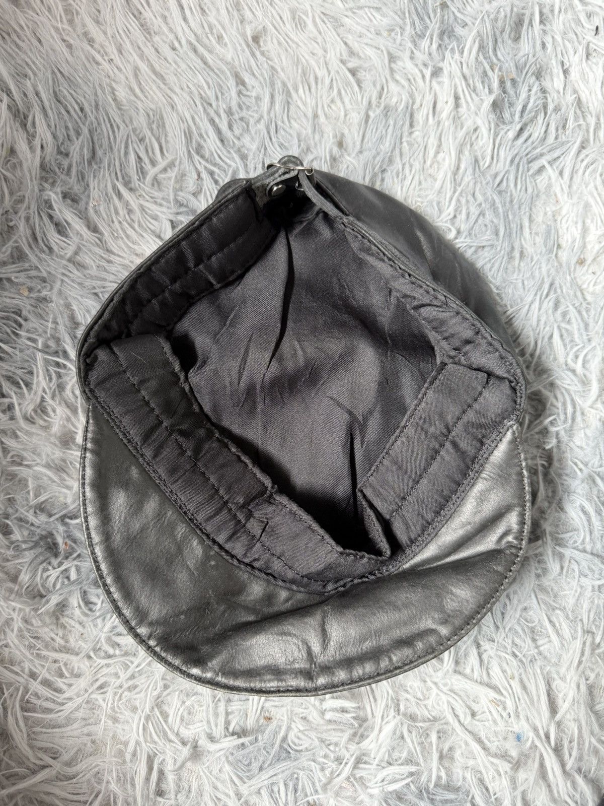 Leather BLACK LEATHER HAT NEWSBOY Size ONE SIZE - 9 Thumbnail