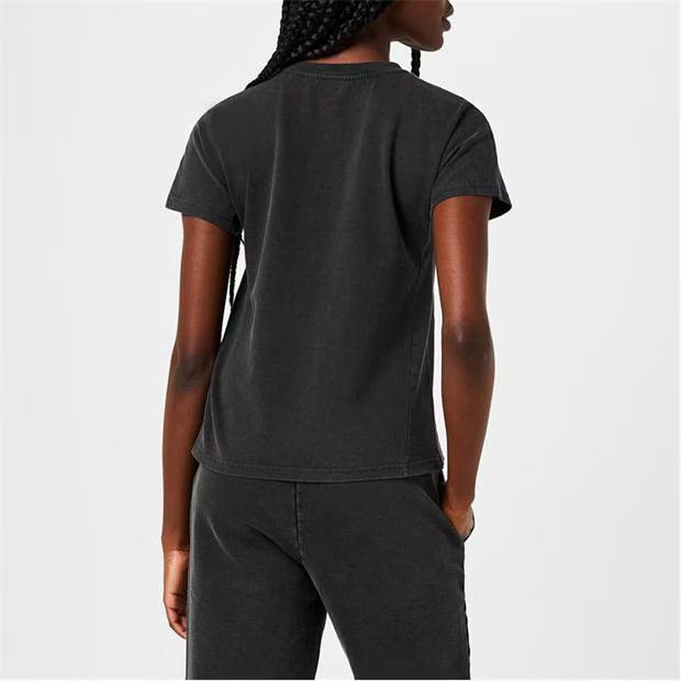Missoni o1g2r1mq1124 Cropped Cotton Jersey T Shirt in Dark Grey Size M / US 6-8 / IT 42-44 - 4 Thumbnail
