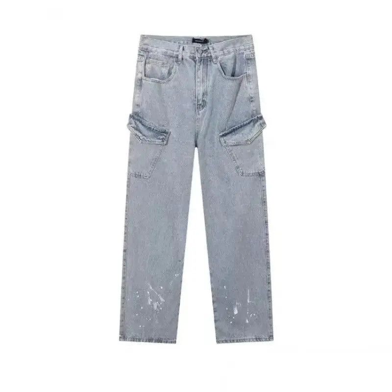 Japanese Brand Retro loose high street splashed ink jeans Size US 32 / EU 48 - 5 Thumbnail