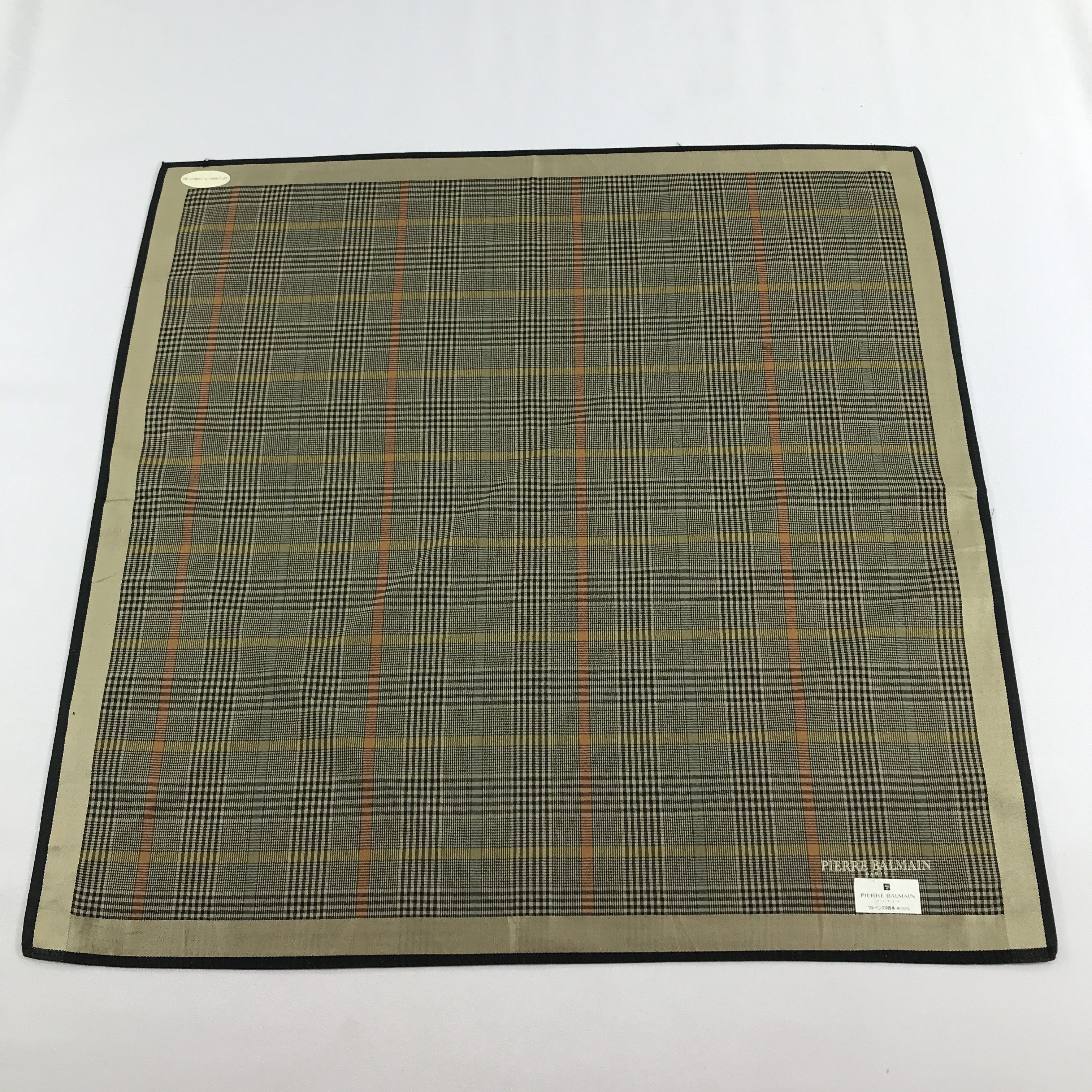 Pierre Balmain Pierre Balmain Tartan Handkerchief Neckerchief Bandana H951 Size ONE SIZE - 2 Thumbnail