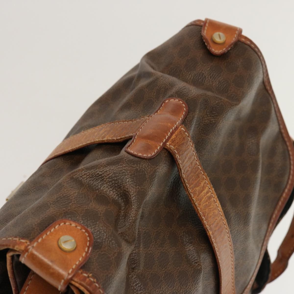 Celine CELINE Macadam Canvas Shoulder Bag Pvc Brown Size ONE SIZE - 6 Thumbnail
