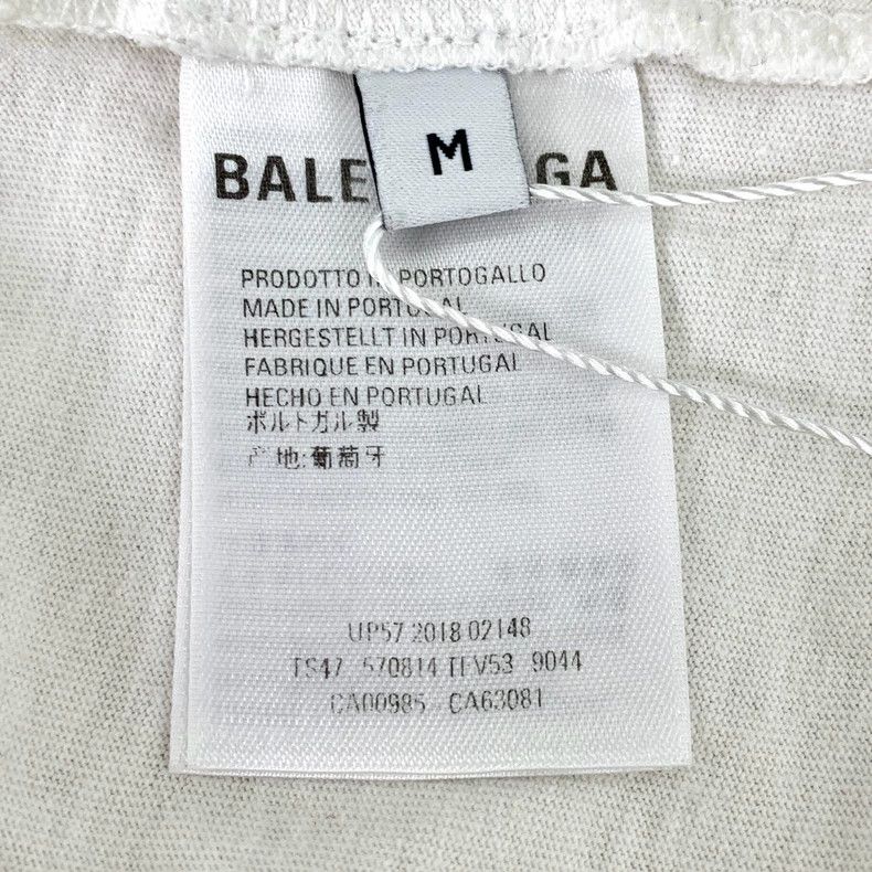 Balenciaga Balenciaga White logo monogrammed printed crew neck short Size US M / EU 48-50 / 2 - 7 Thumbnail