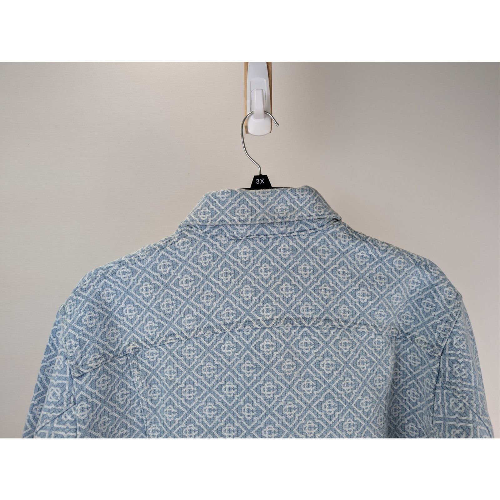 Casablanca o1rshd1 Monogram Denim Jacket in Blue Size US M / EU 48-50 / 2 - 12 Thumbnail