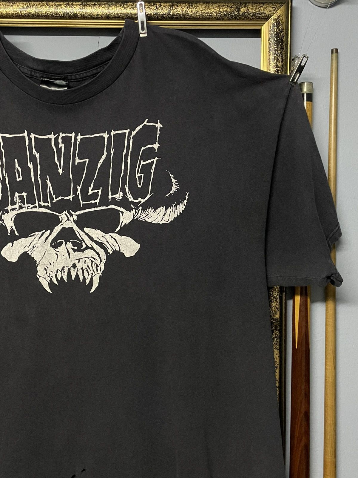 Vintage Vintage Danzig American Heavy Metal Iconic Skull Sunfaded Size US XL / EU 56 / 4 - 5 Thumbnail
