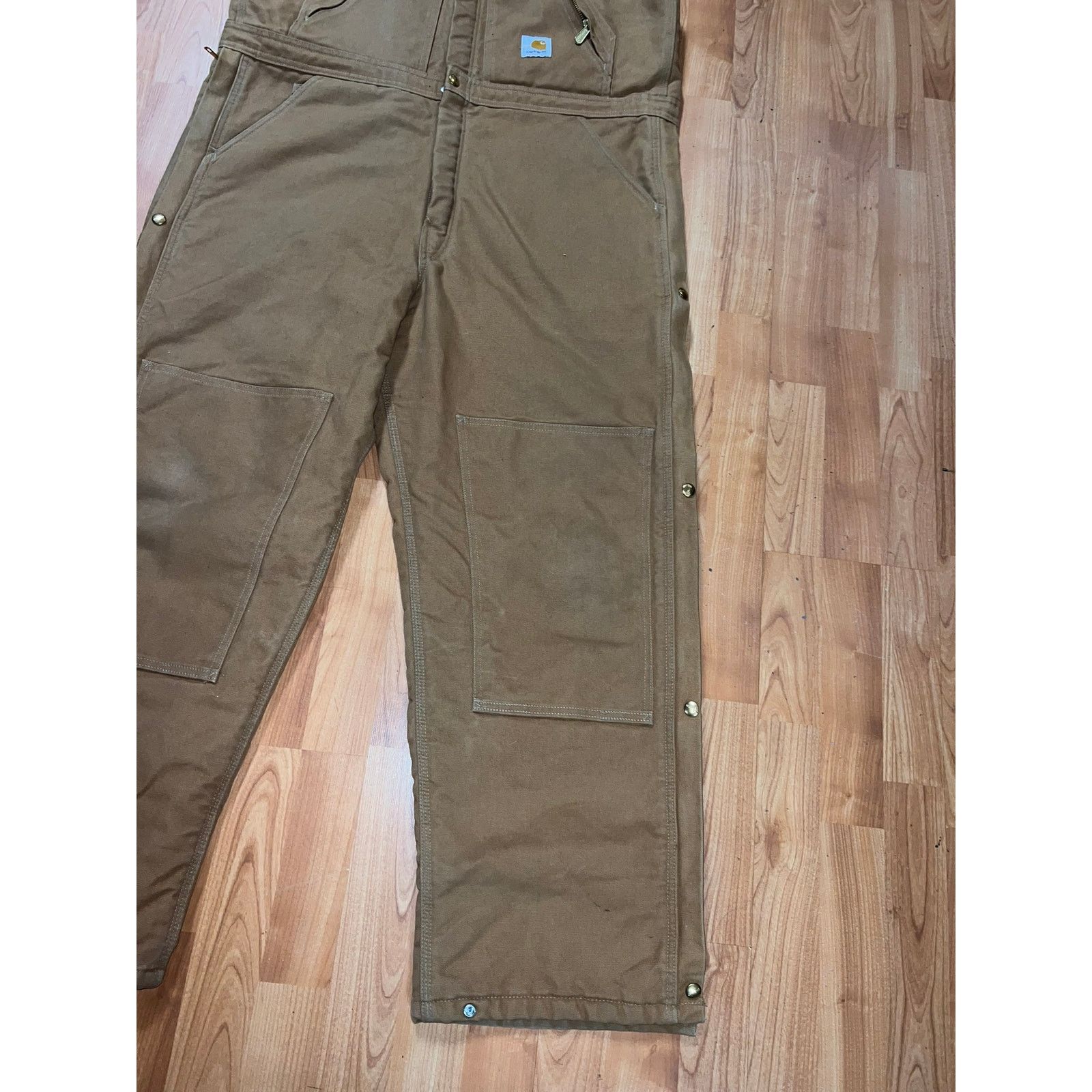 Carhartt Carhartt Bib Overalls Quilt Coveralls Duck Canvas 40x30 Size US XXL / EU 58 / 5 - 3 Thumbnail