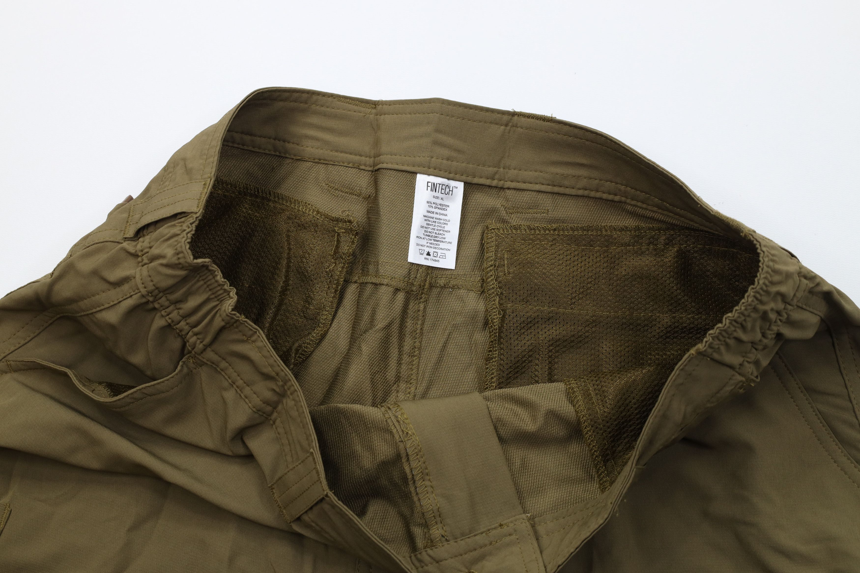 Vintage Fintech Performance Fishing Outdoor Cargo Shorts Green Size US 36 / EU 52 - 8 Thumbnail