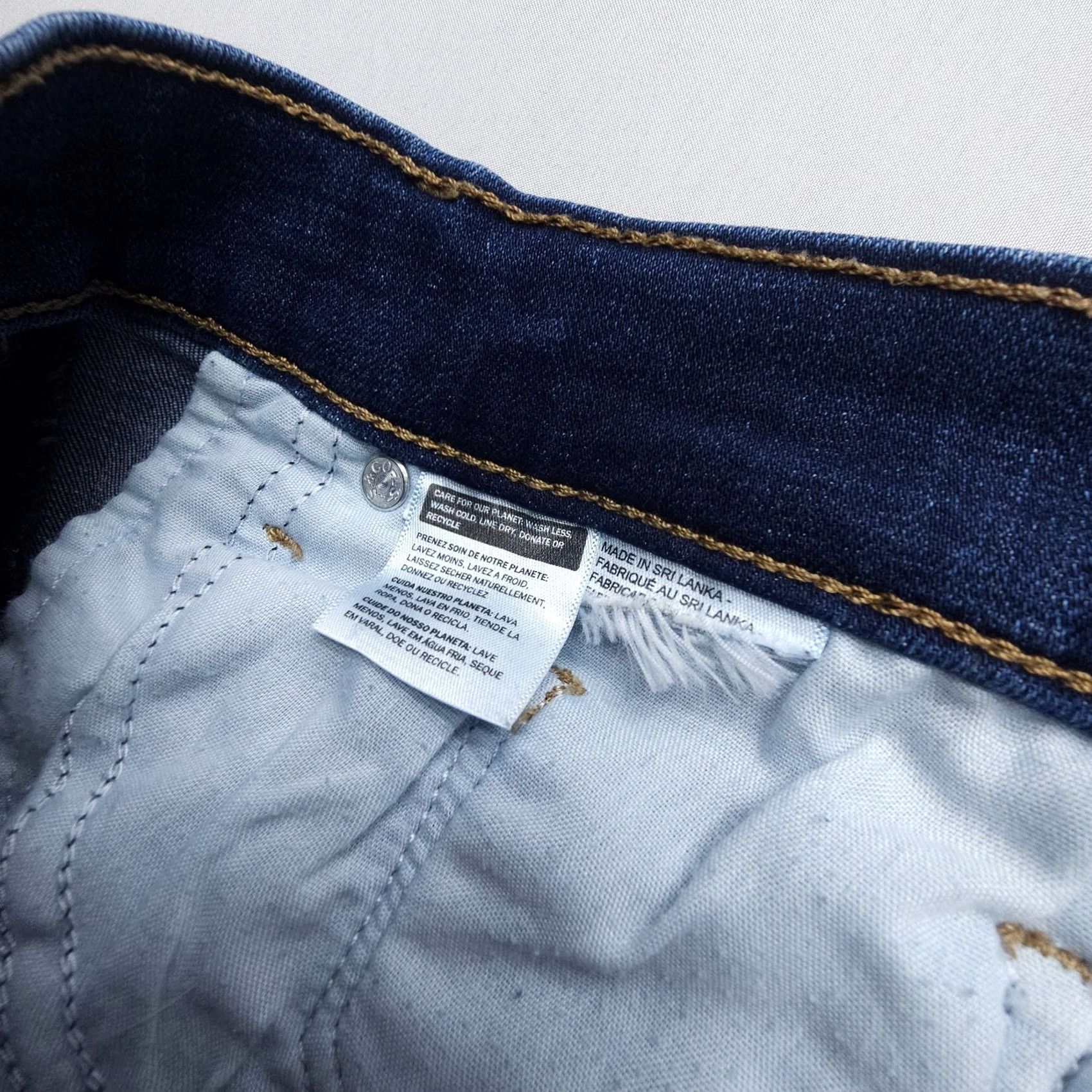 Levi's Levi's Classic Straight Jeans Womens 29 x 27 Dark Wash Blue Mid Rise Stretch Size 29" - 4 Thumbnail