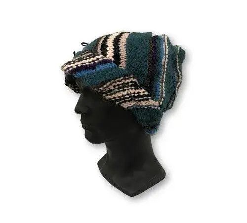Vintage Japanese Brand Knit Design Beanie Hat Size ONE SIZE - 1 Thumbnail
