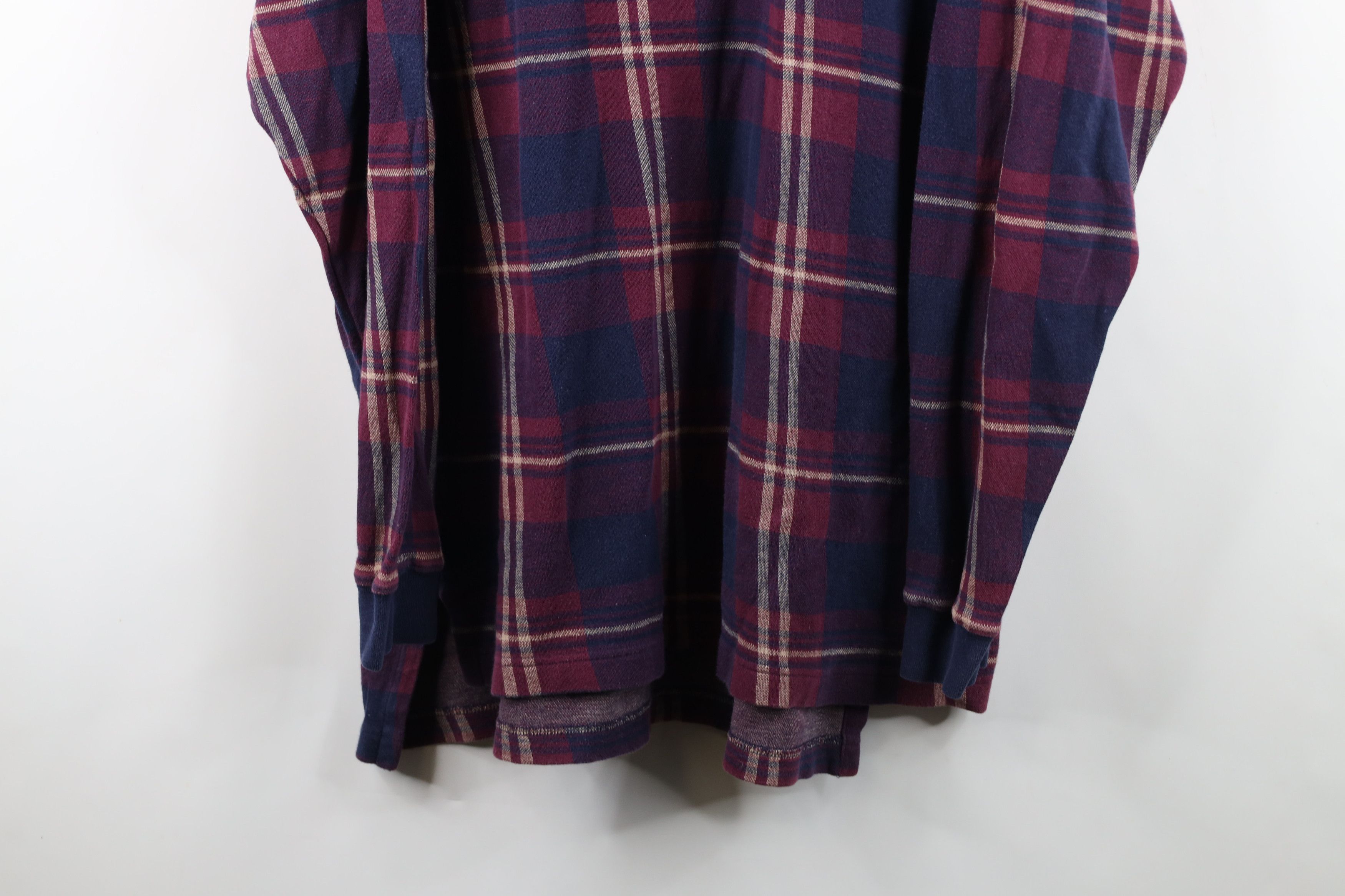 Vintage Vintage 90s Streetwear Collared Long Sleeve Rugby Polo Plaid Size US L / EU 52-54 / 3 - 3 Thumbnail