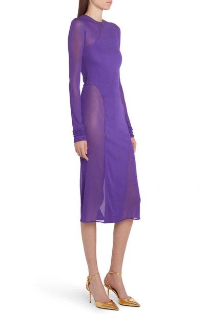 Tom Ford o1loc1c0924 ABJ668 Cut and Sewn Dress in Purple Size S / US 4 / IT 40 - 4 Thumbnail