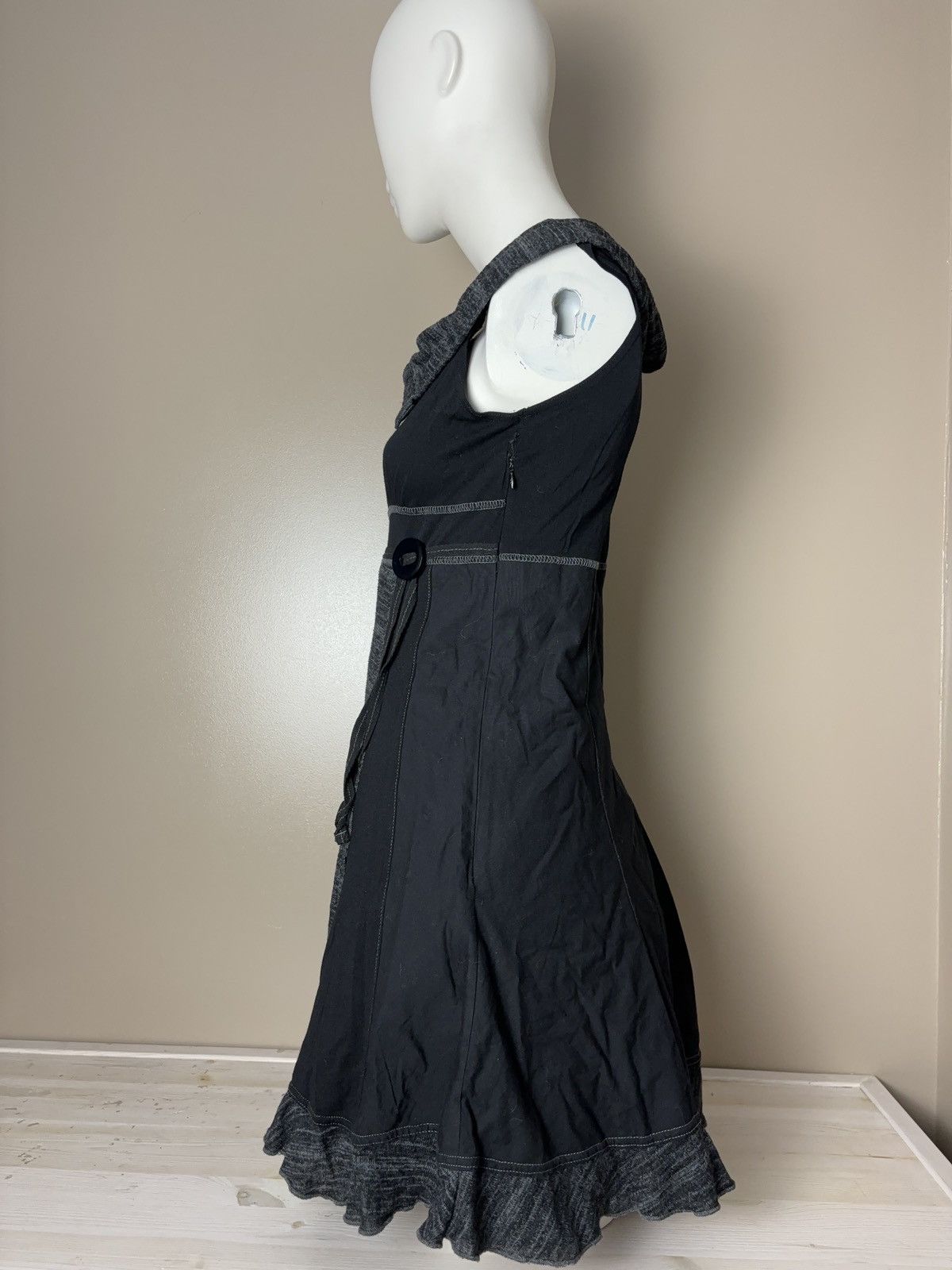 Designer × Vintage FRENCH ARCHIVE CACHE CACHE MINI MIDI MIXED PATCHWORK DRESS Size S / US 4 / IT 40 - 15 Thumbnail