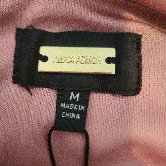 Other Alexia Admor Dress Drapey Shoulder Medium Dusty Rose Drapey Size M / US 6-8 / IT 42-44 - 4 Thumbnail