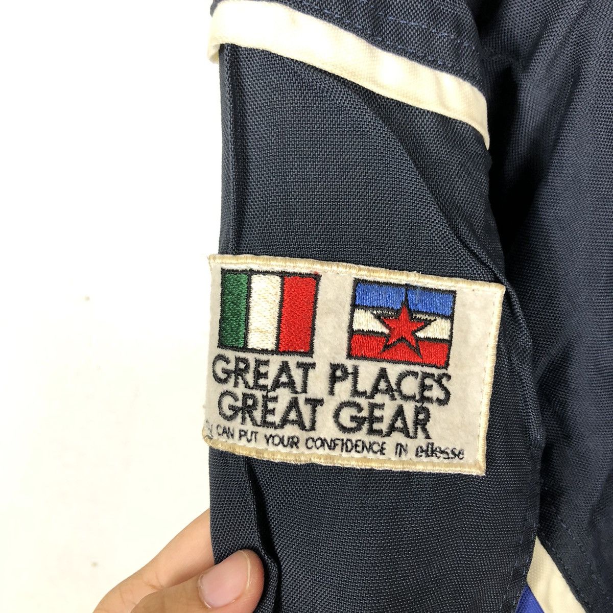 Japanese Brand 🔥VINTAGE CROPPED SKI JACKET ELLESSE GREAT PLACES GREAT GEAR Size US M / EU 48-50 / 2 - 13 Thumbnail