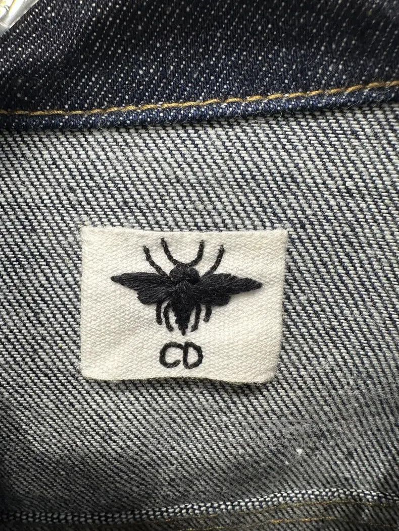 Dior Dior Little Bee Embroidered Denim Short Coat Size XXS / US 00 / IT 34 - 3 Thumbnail