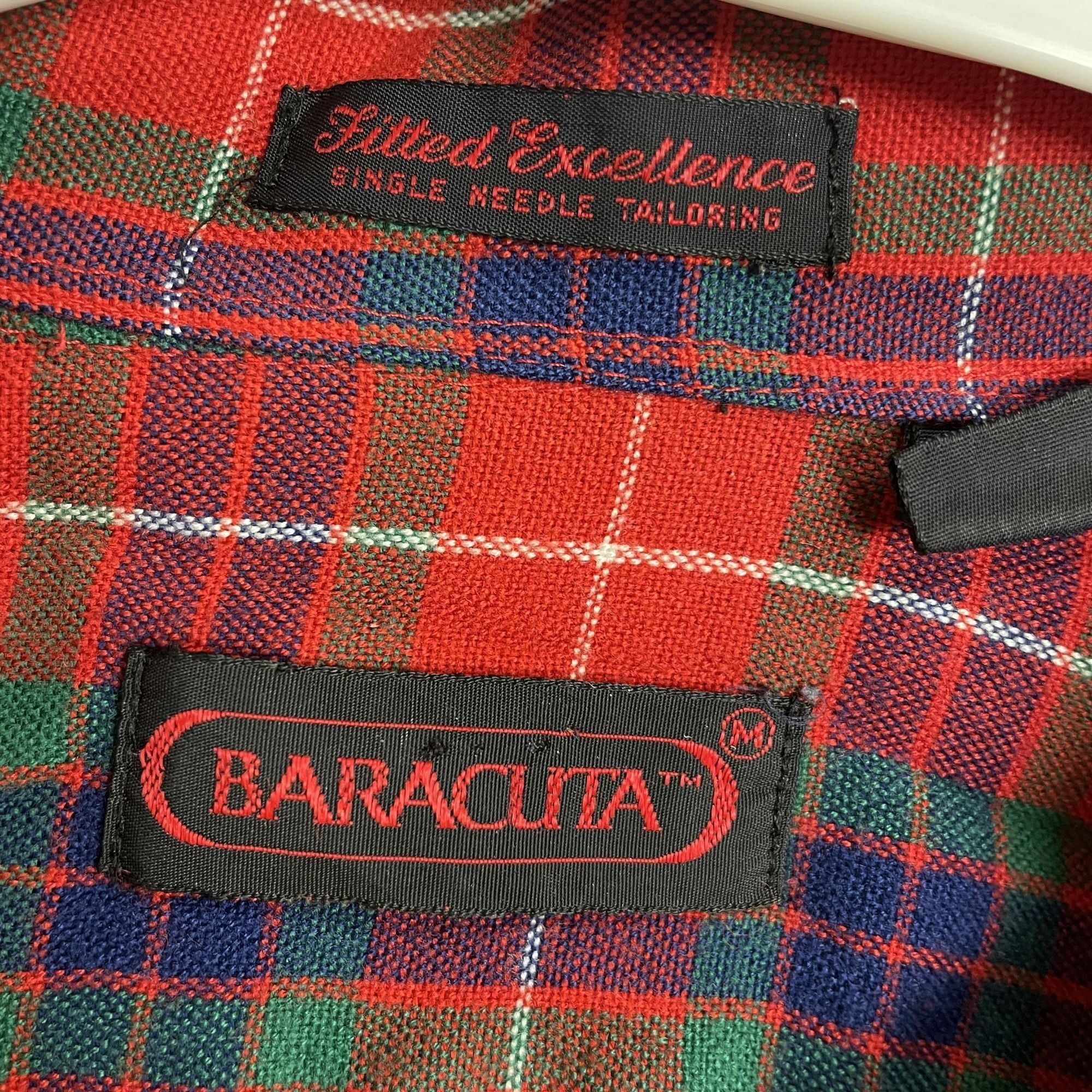 Baracuta Vtg Baracuta RED Green Blue CHRISTMAS PLAID Western Shirt Size US M / EU 48-50 / 2 - 5 Thumbnail