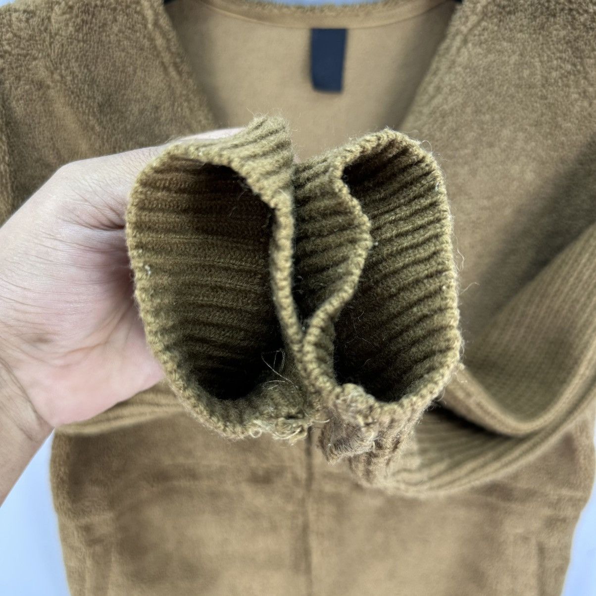 Japanese Brand × Vintage Vintage 90's Deep Pile Cardigan Women Jacket by Mal La Size XS / US 0-2 / IT 36-38 - 10 Thumbnail