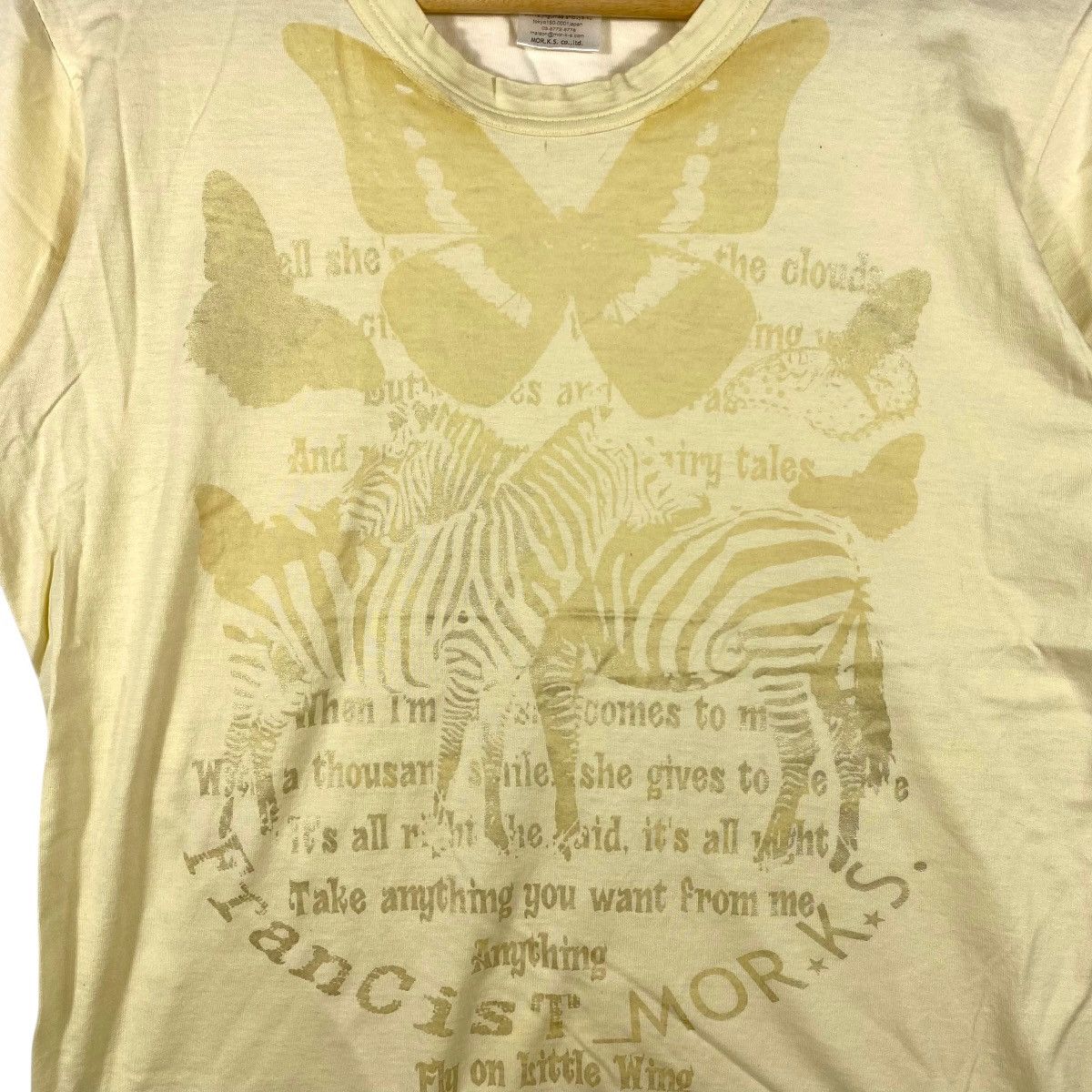 FranCisT MOR.K.S FranCist Mor.K.S Fly On Little Wing Graphic Women Tops Tee Size XS / US 0-2 / IT 36-38 - 2 Thumbnail