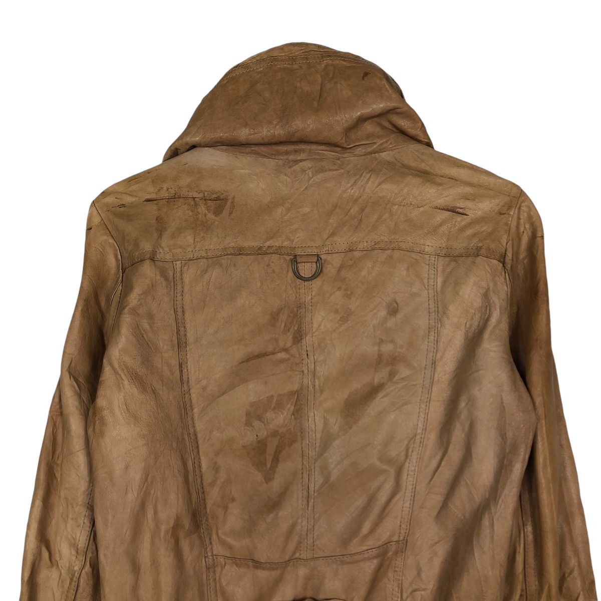 Japanese Brand 📌Cropped Leather Jacket Biker Bondage Design Issey Miyake Size US M / EU 48-50 / 2 - 10 Thumbnail
