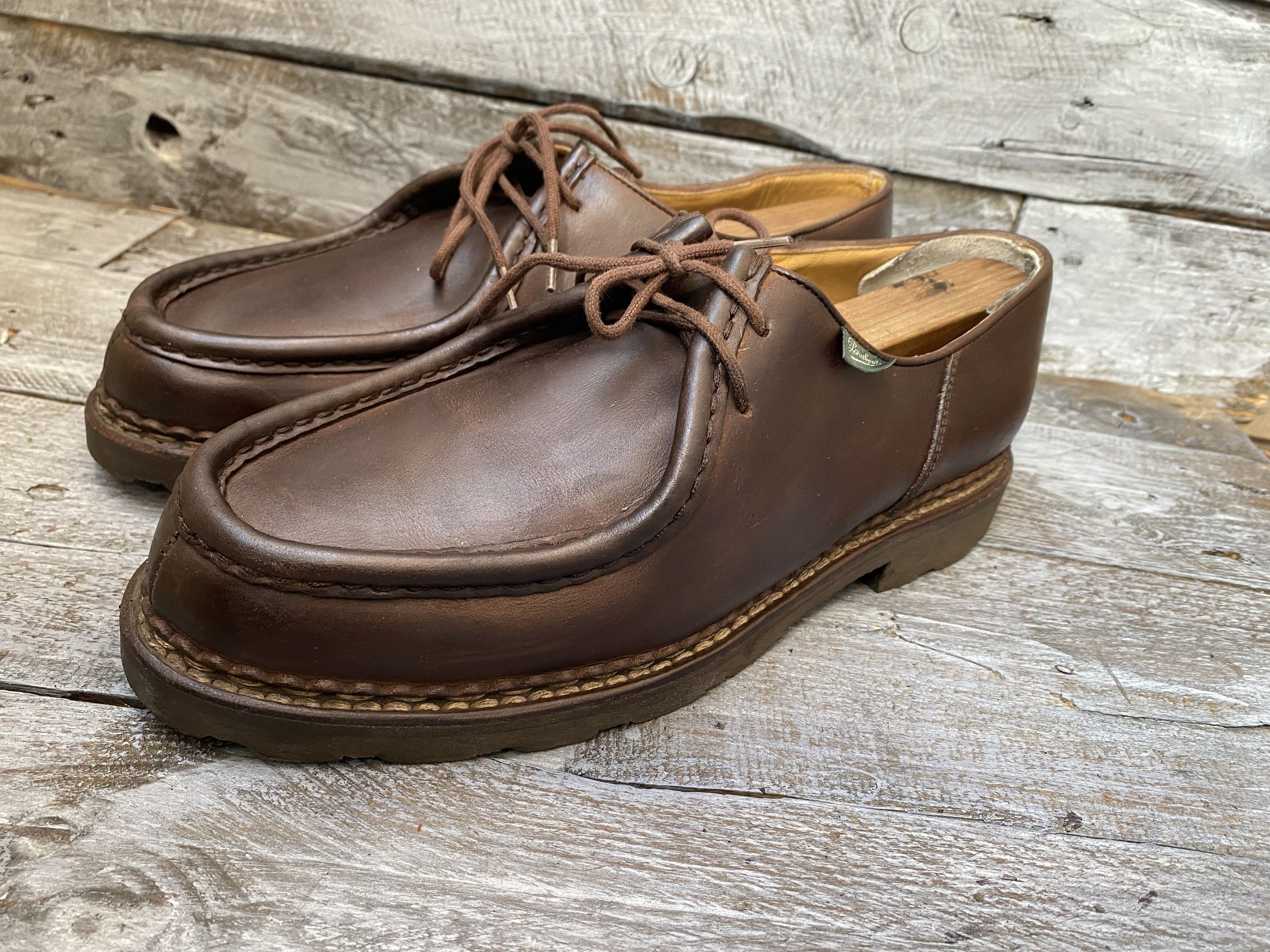 Paraboot × Streetwear Paraboot michael brown leather casual shoes 