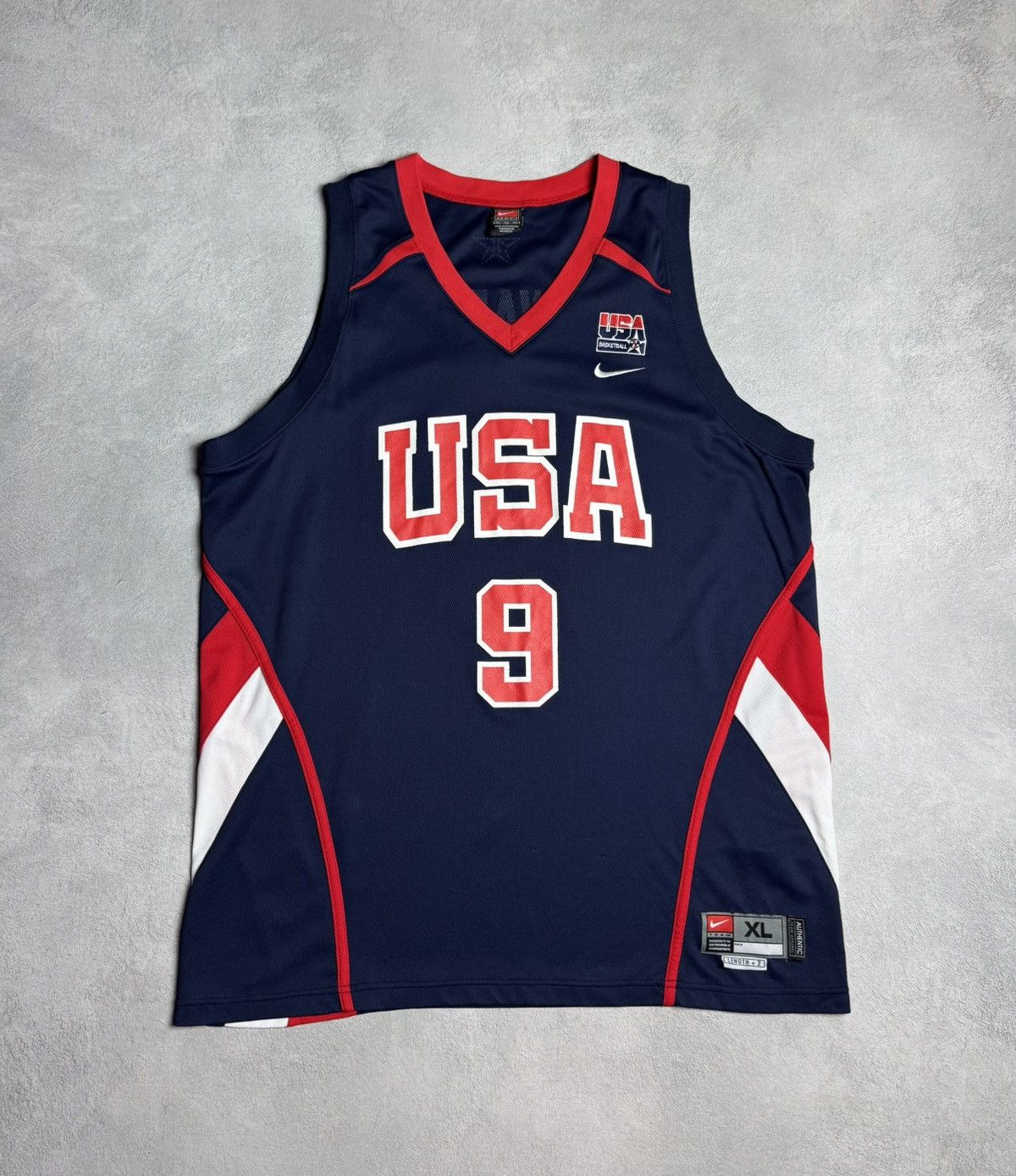 Nike Team USA Olympics Basketball Jersey Nike #9 Dwyane Wade Size US XL / EU 56 / 4 - 1 Thumbnail