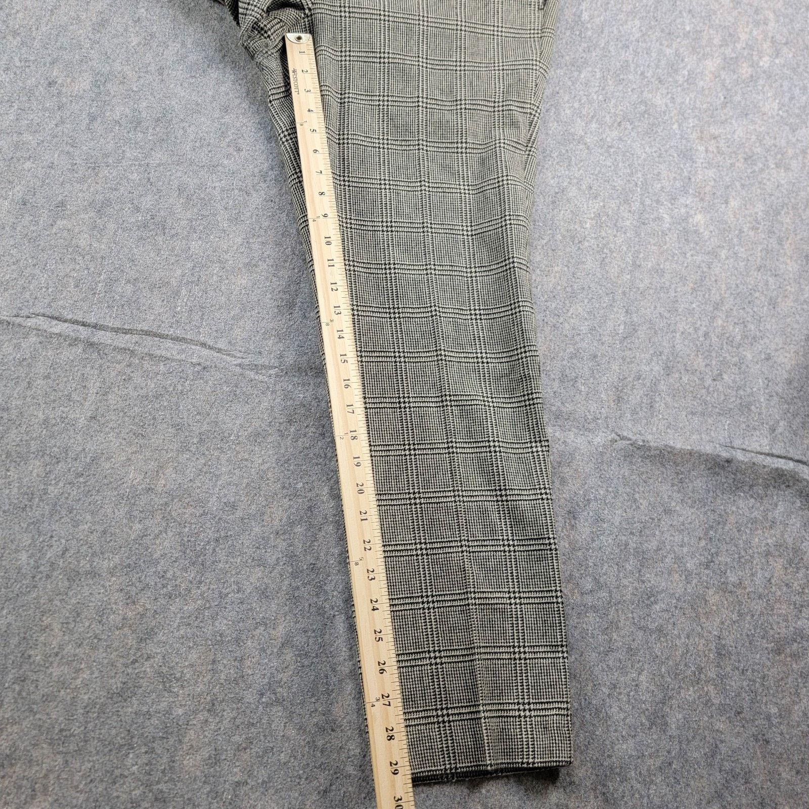 Todd Snyder Todd Snyder Plaid Wool Trouser Multi Cream Black *Read* Size US 31 - 7 Thumbnail