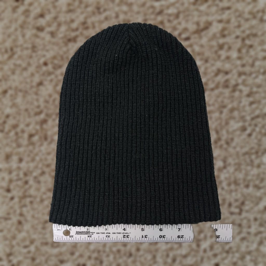 Vintage DECKY Beanie Adult One Size Black Knit 100% Acrylic Skater 90s Beanie Men’s Hats Mens Beanie Black Knit toque Vintage? (No vintage) Size ONE SIZE - 1 Thumbnail