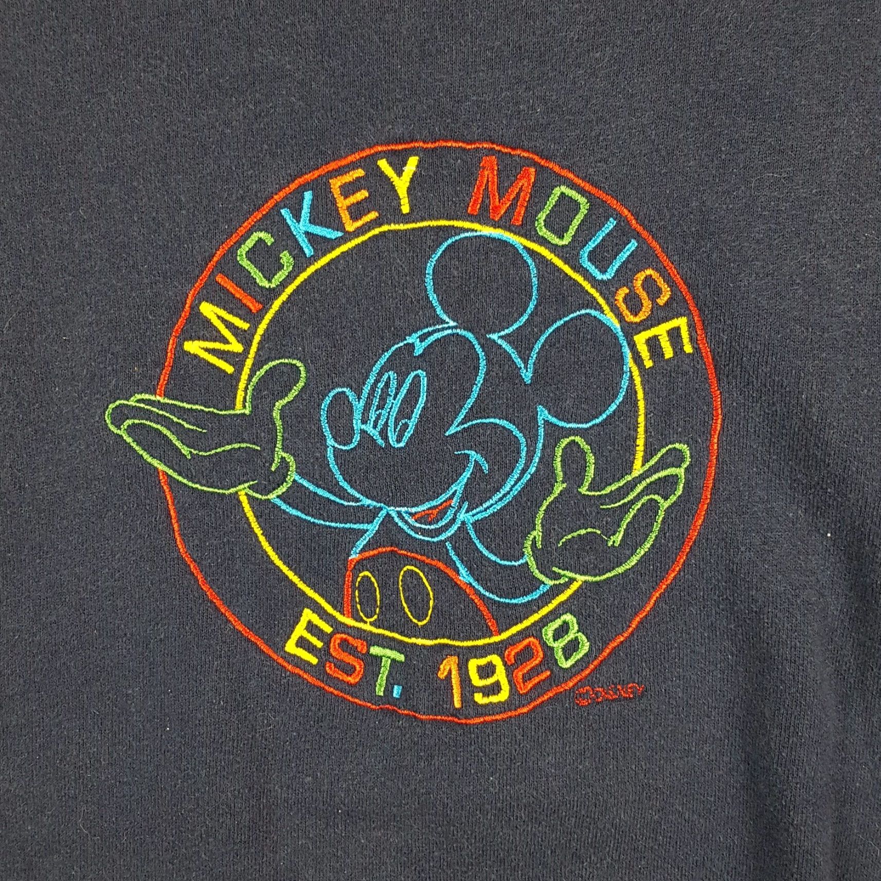 Mickey Unlimited VINTAGE Mickey Unlimited Sweatshirt XL Crewneck Pullover Blue Embroidered 90s Cartoon USA Men Size US XL / EU 56 / 4 - 3 Thumbnail