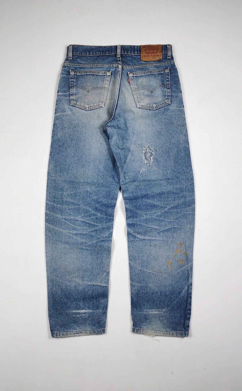 Levi's 90s Vintage Levis 610 Loose Tapered Denim Jeans Size US 32 / EU 48 - 4 Thumbnail