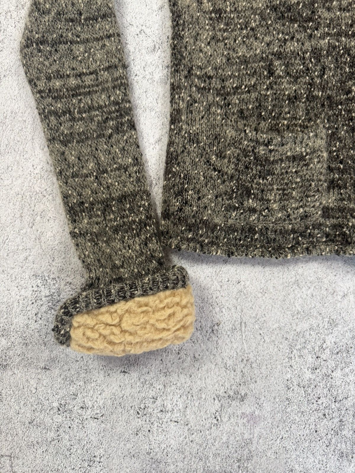 Prada Prada Charcoal Mohair Cardigan with Shearling Trim size 44 Size M / US 6-8 / IT 42-44 - 6 Thumbnail