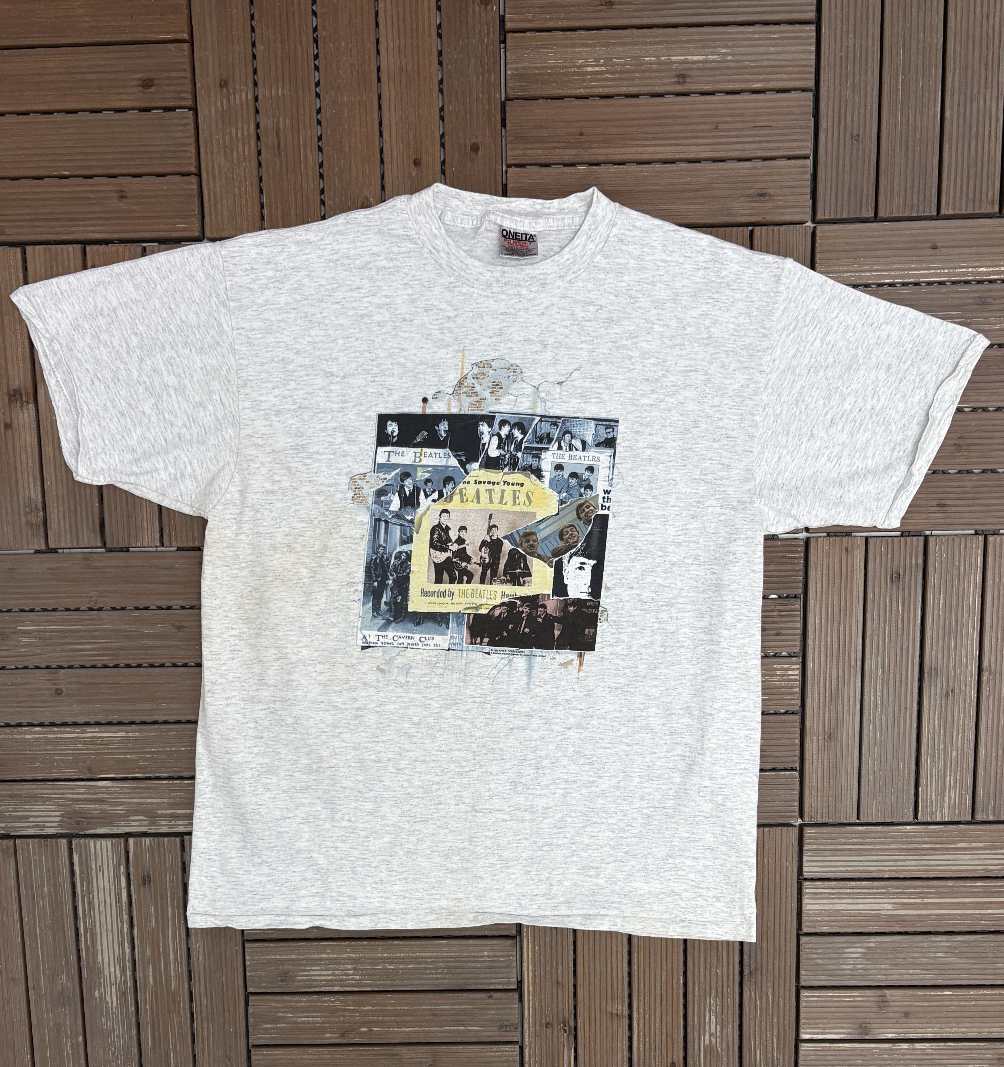 Vintage The Beatles Anthology 1 Vintage Grey T-Shirt Tee Size US XL / EU 56 / 4 - 1 Thumbnail