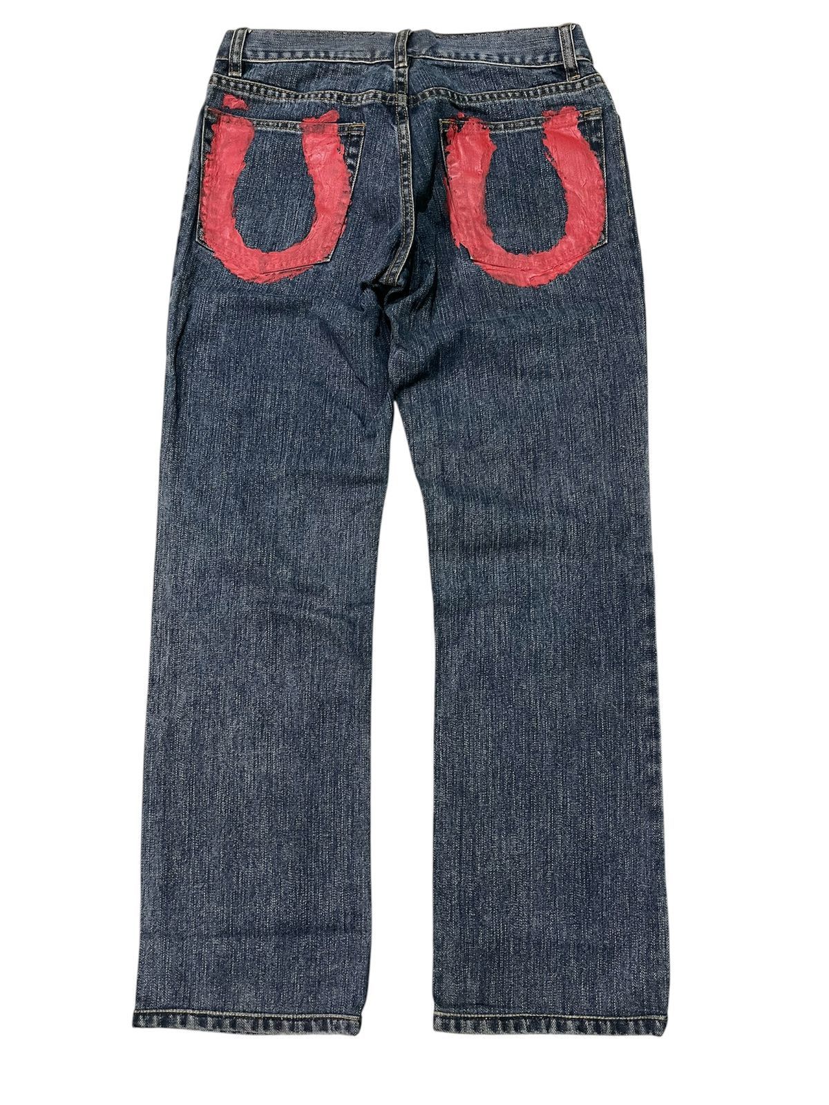 John Galliano John Galliano Painted Denim Pants Size US 29 - 2 Thumbnail