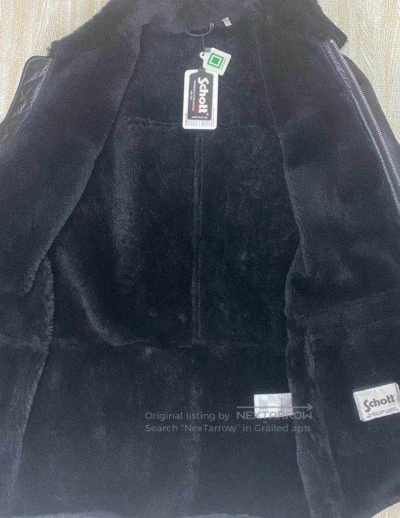 Schott Schott Sheepskin coat fur is integrated Size US L / EU 52-54 / 3 - 3 Thumbnail