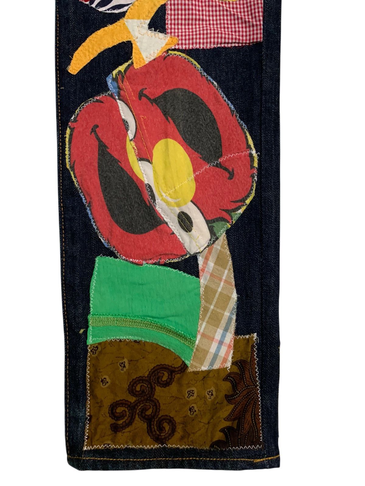Kapital KAPITAL PATCHWORK HIPPIES STYLE REWORK JAPANESE INSANE DENIM Size US 29 - 16 Thumbnail