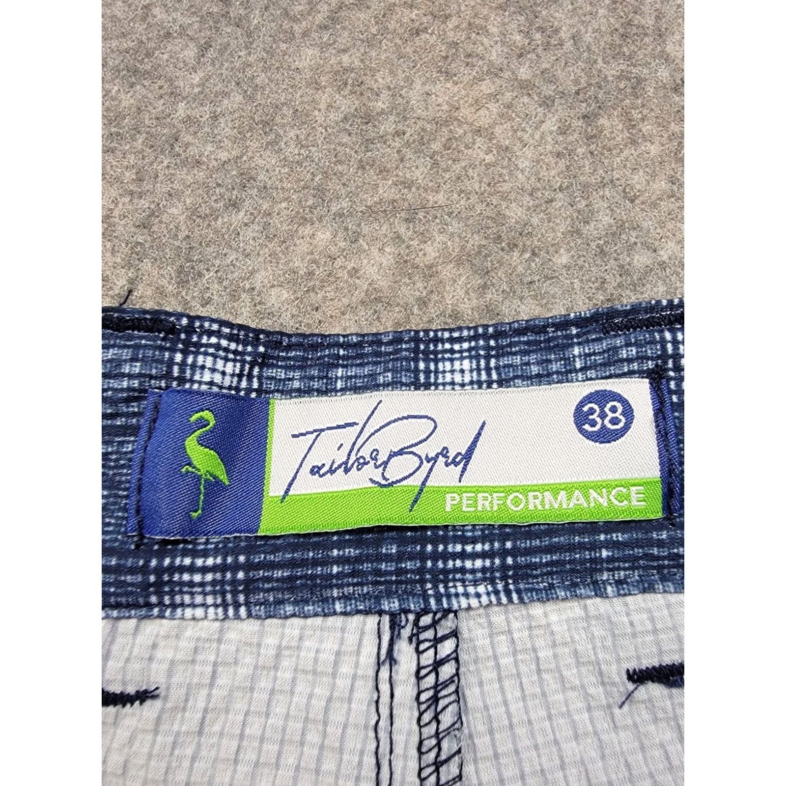 Tailorbyrd Tailorbyrd Golf Shorts Mens 38 Blue Plaid 8'' Inseam Bermuda NWT Moisture Wicking UV Pockets Casual Travel Sport Outdoor Polyester Spandex Front Flat Size US 38 / EU 54 - 6 Thumbnail