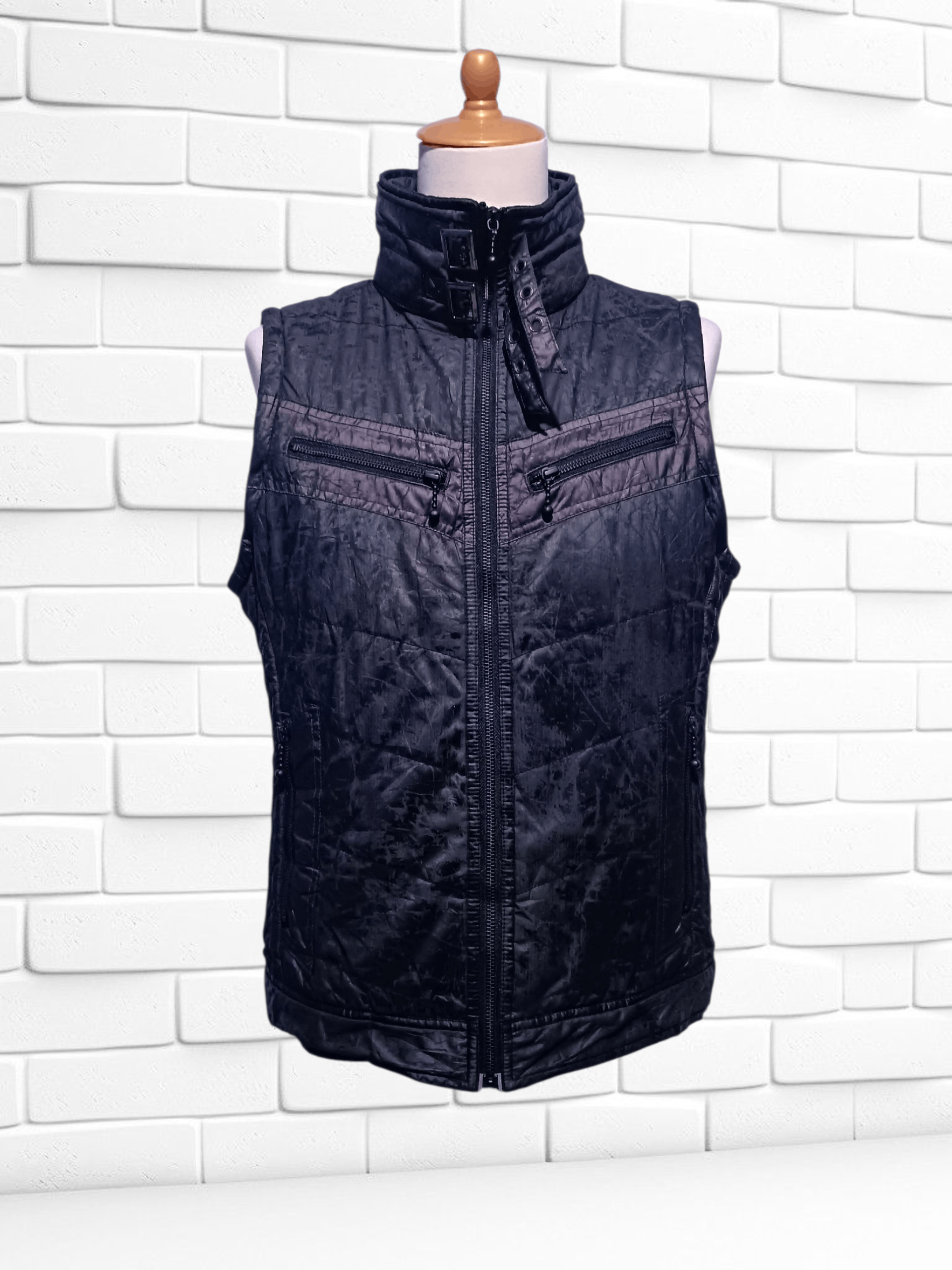 Japanese Brand Japanese Convertible Biker Down Jacket Size US M / EU 48-50 / 2 - 3 Thumbnail