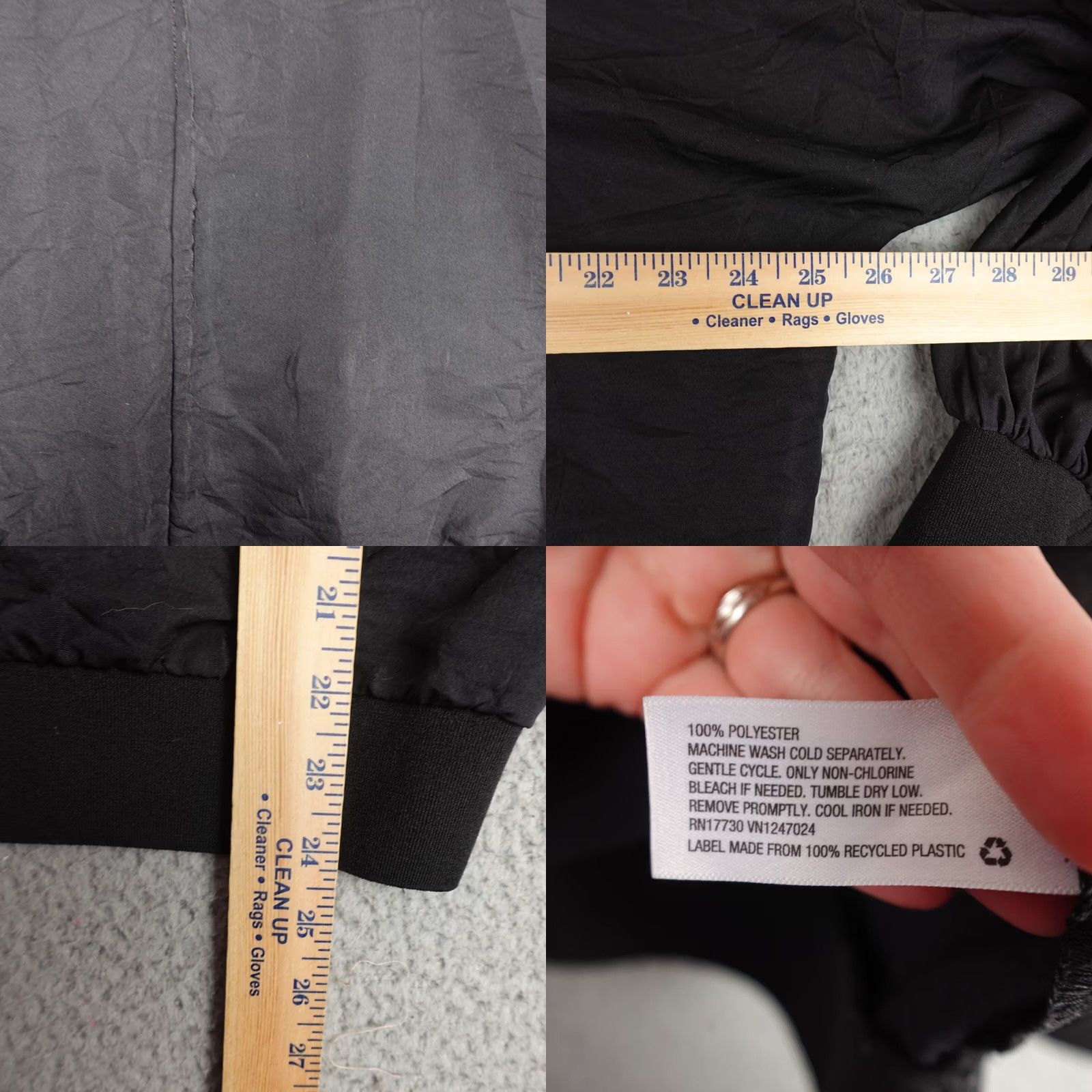 Vintage Prologue Womens Large Black Long Sleeve Pullover Round Neck Shirt Size L / US 10 / IT 46 - 8 Thumbnail