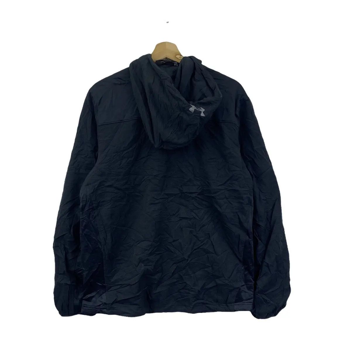 Under Armour Vtg UNDER ARMOUR LOOSE Black Minimalist Jacket Windbreaker Size US L / EU 52-54 / 3 - 2 Thumbnail