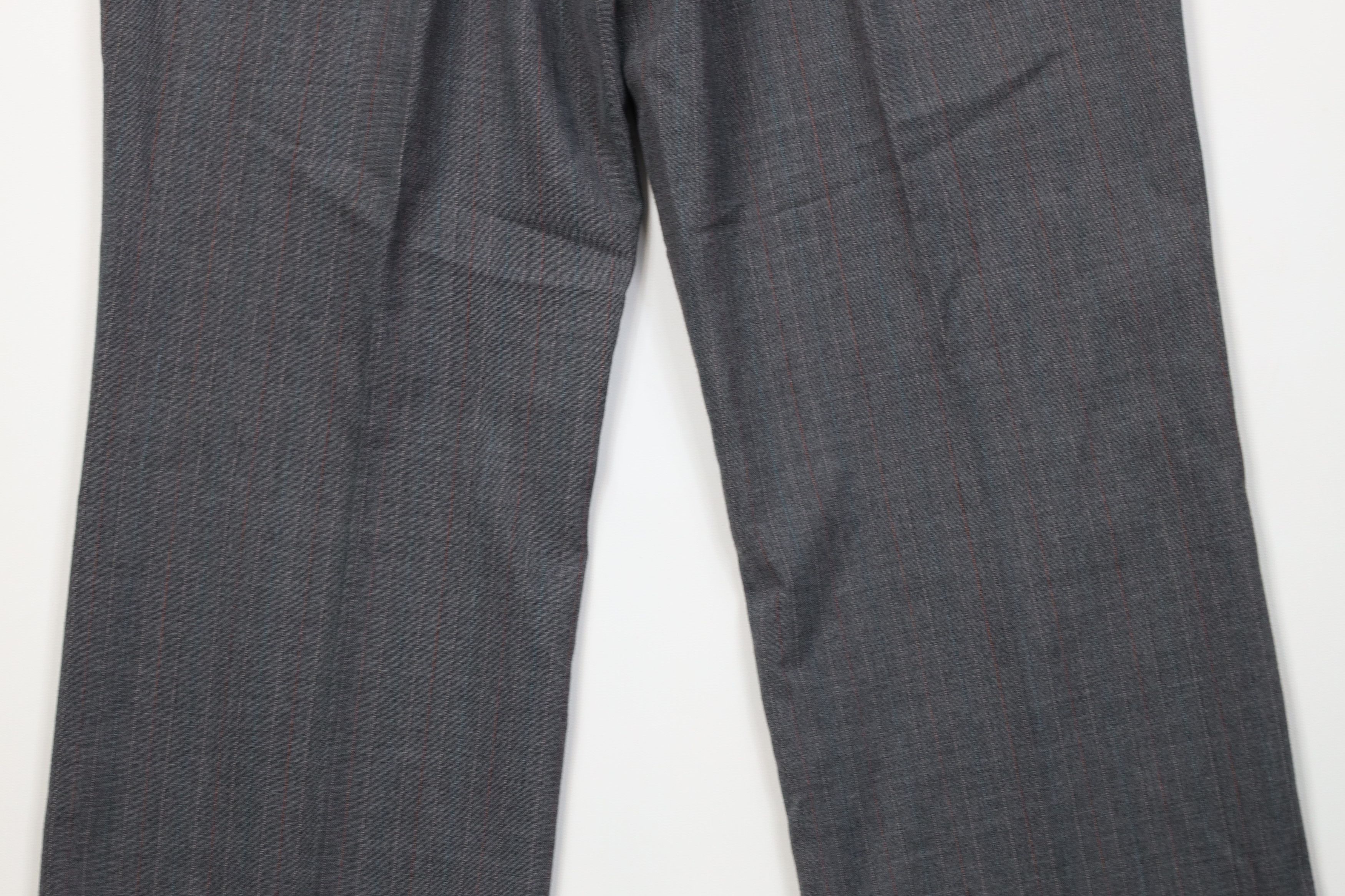 Vintage Vintage 70s Knit Rainbow Striped Wide Leg Chino Pants USA Size US 32 / EU 48 - 9 Thumbnail