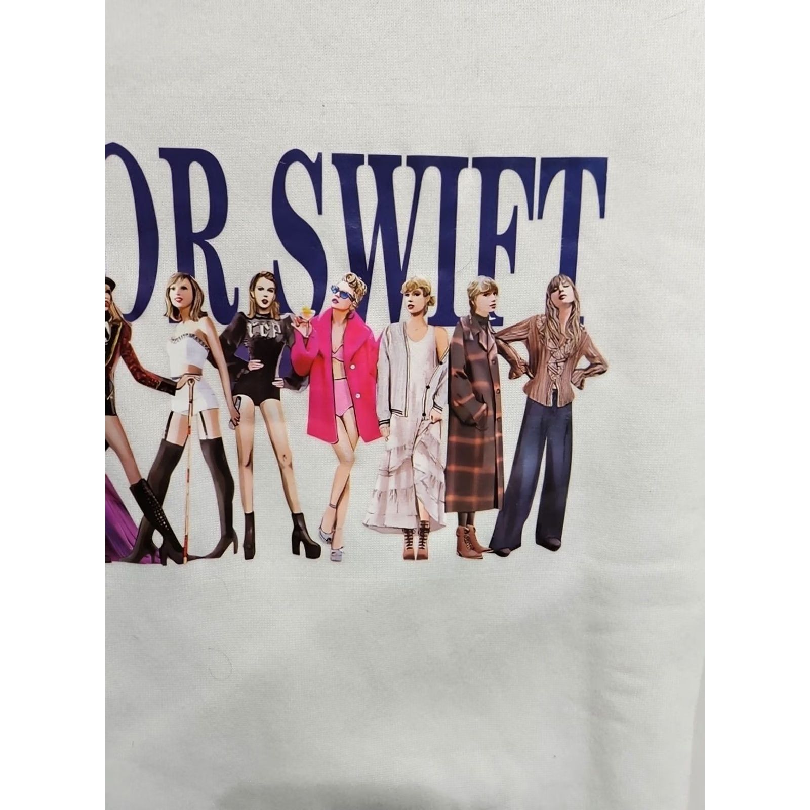 Vintage Taylor Swift Midnights Eras Tour Sweatshirt Crewneck L White Women's Pullover Cotton Blend Logo Activewear 4 Seasons Vintage? No (rearranged) Size L / US 10 / IT 46 - 4 Thumbnail