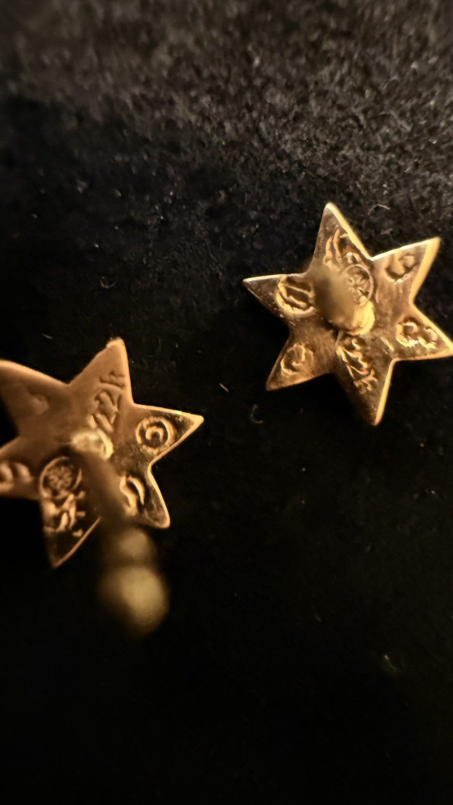 Chrome Hearts Chrome Hearts Gold Star Stud Earrings Size ONE SIZE - 3 Thumbnail