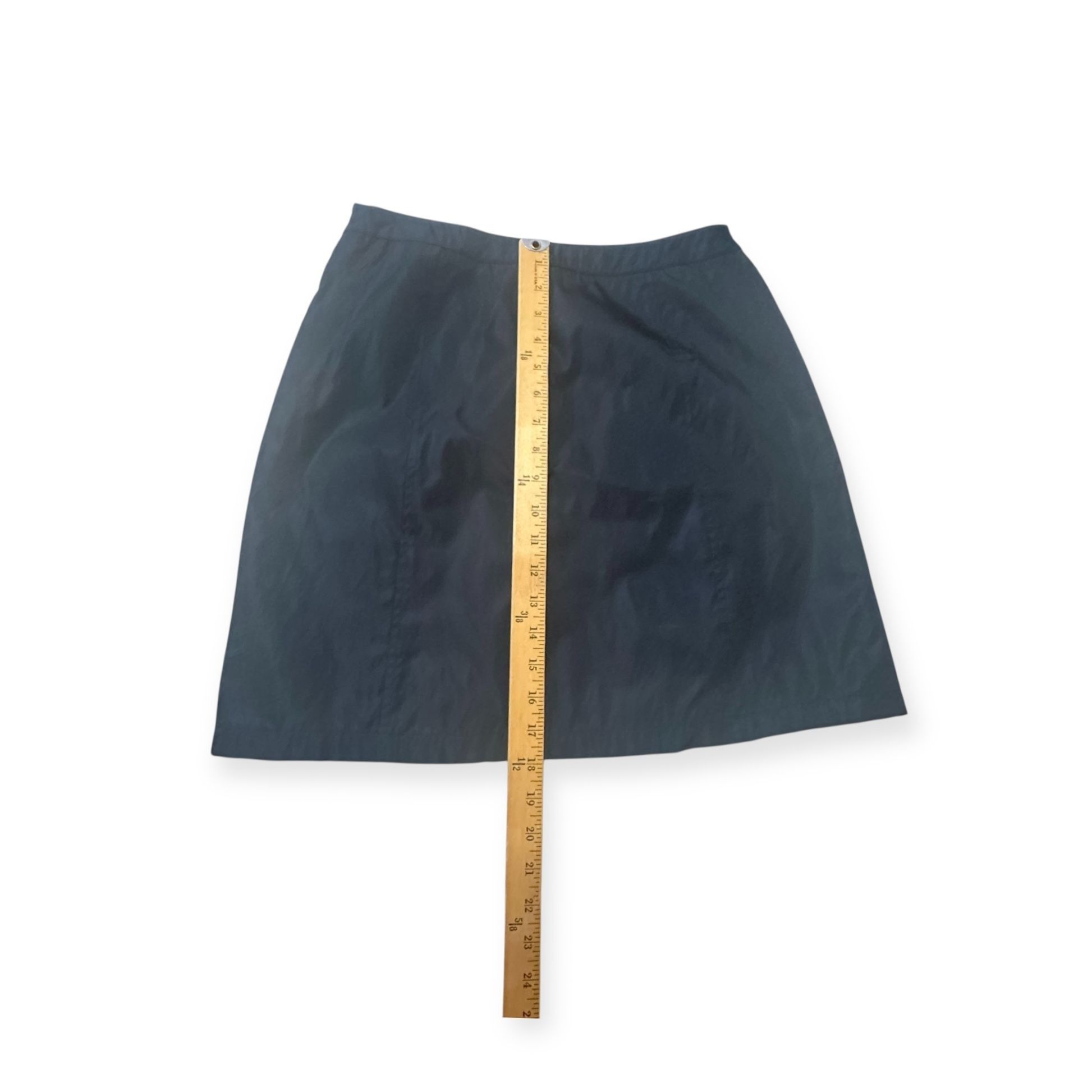 Prada Prada Archival 90s Tech Nylon Mini Skirt L Navy Size 27" / US 4 / IT 40 - 11 Thumbnail