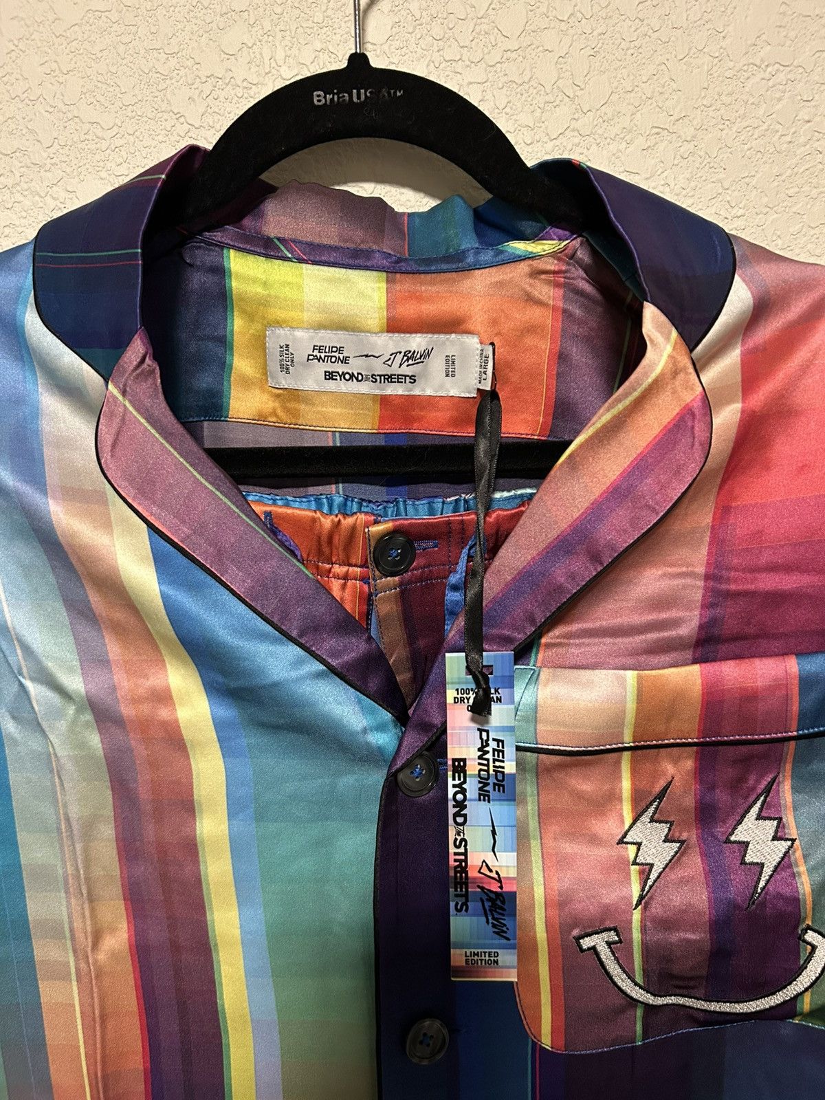 J Balvin Felipe Pantone x J Balvin, Silk Collection Pajamas Size 34 - 8 Thumbnail